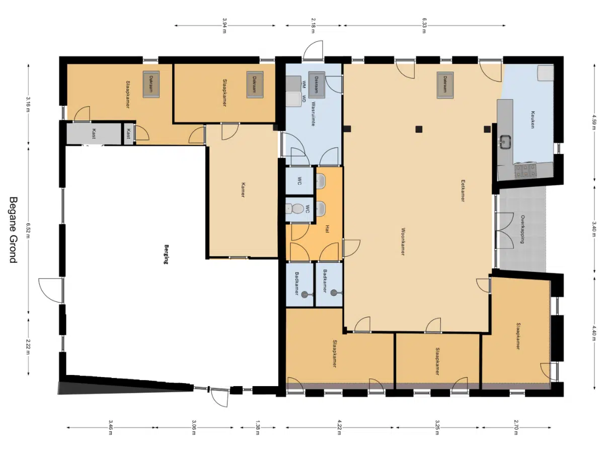 plattegrond de boerderij voor groepen