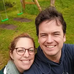 Eigenaren van de familieboerderij, Jochem & Carolien